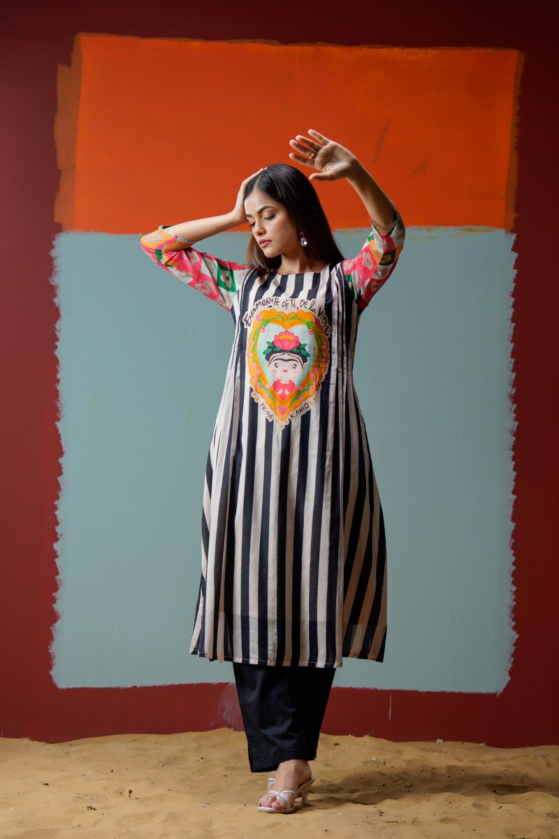 Mal Cotton Kurta Set with Lining