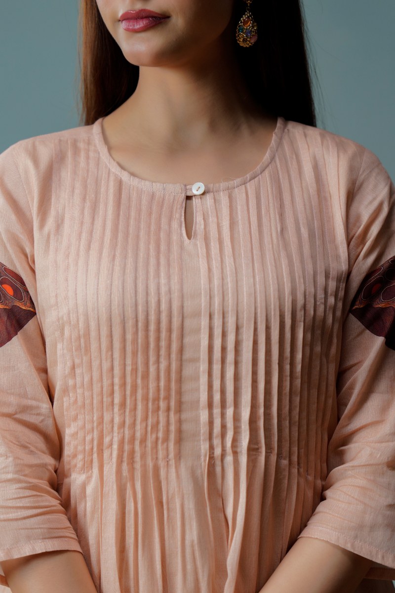 Mal Cotton Printed Kurta with Lining for Women – Stylish & Comfortable