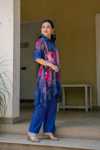 Elegant Printed Tunic Co-Ord Set for Women