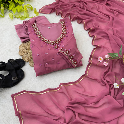 party wear anarkali set for women