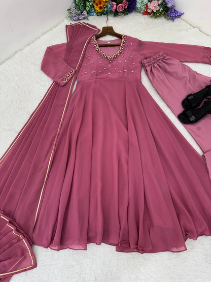 party wear anarkali set for women