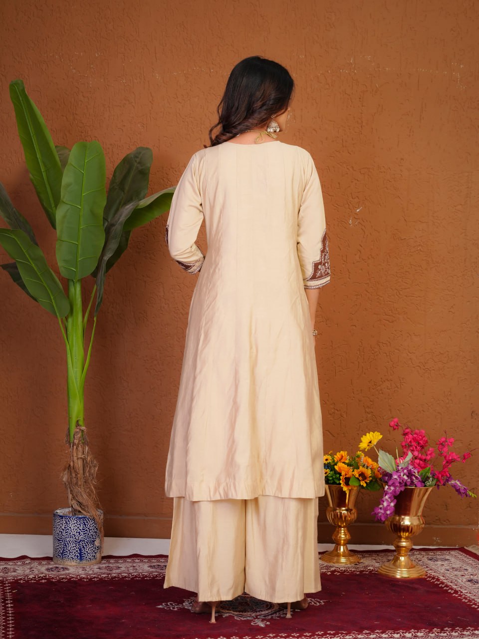 Elegant festive wear Anarkali suit set