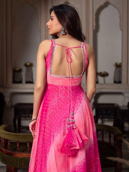 Georgette chiffon Gown for festival