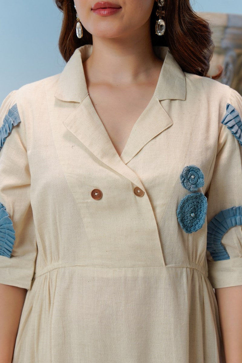 Cotton Dress with Embroidery Work
