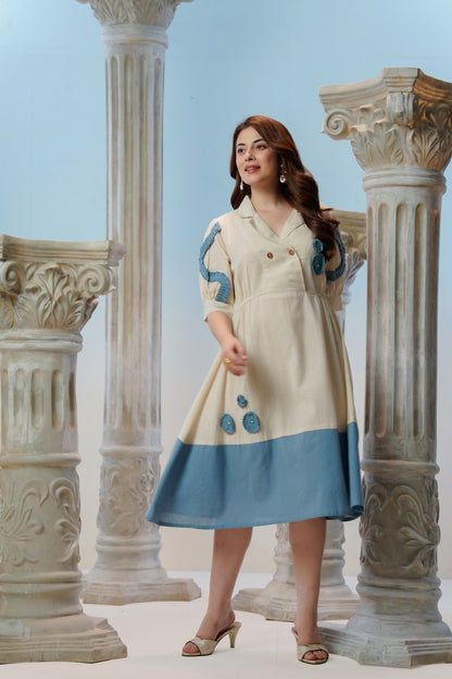 Cotton Dress with Embroidery Work