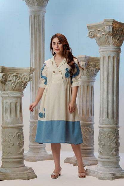 Cotton Dress with Embroidery Work