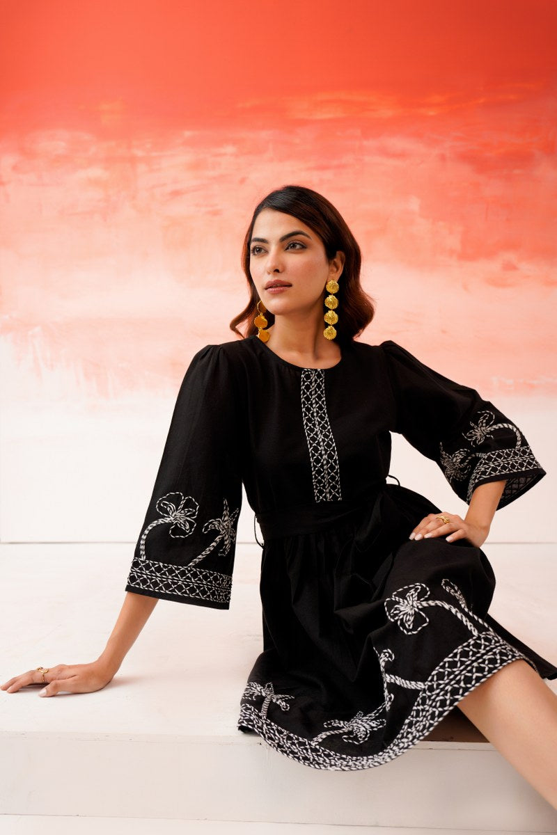 Cotton Dress with Embroidery Work