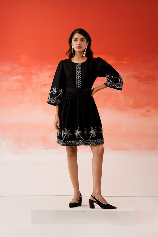 Cotton Dress with Embroidery Work