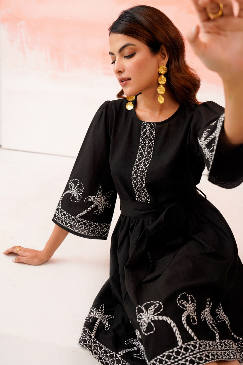 Cotton Dress with Embroidery Work