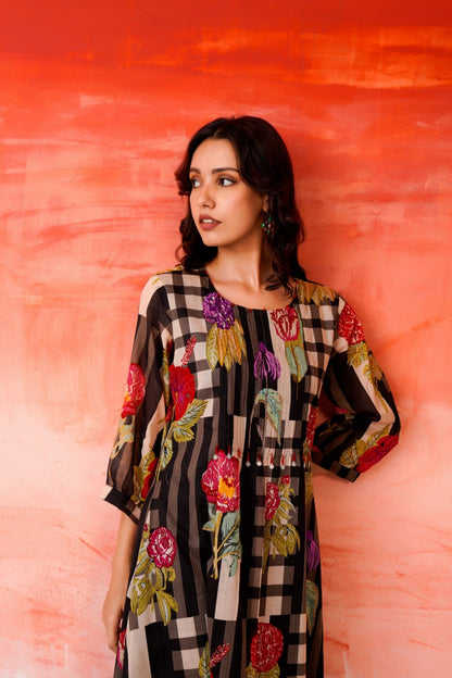 Floral Printed Cotton Outfit