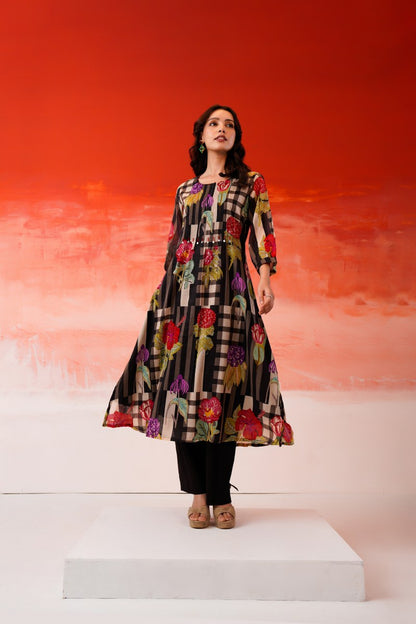 Floral Printed Cotton Outfit