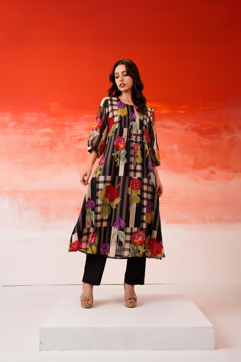 Floral Printed Cotton Outfit