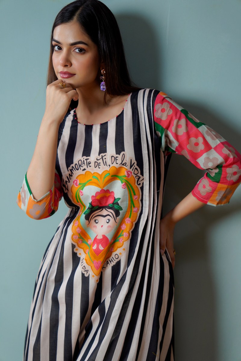 Mal Cotton Kurta Set with Lining