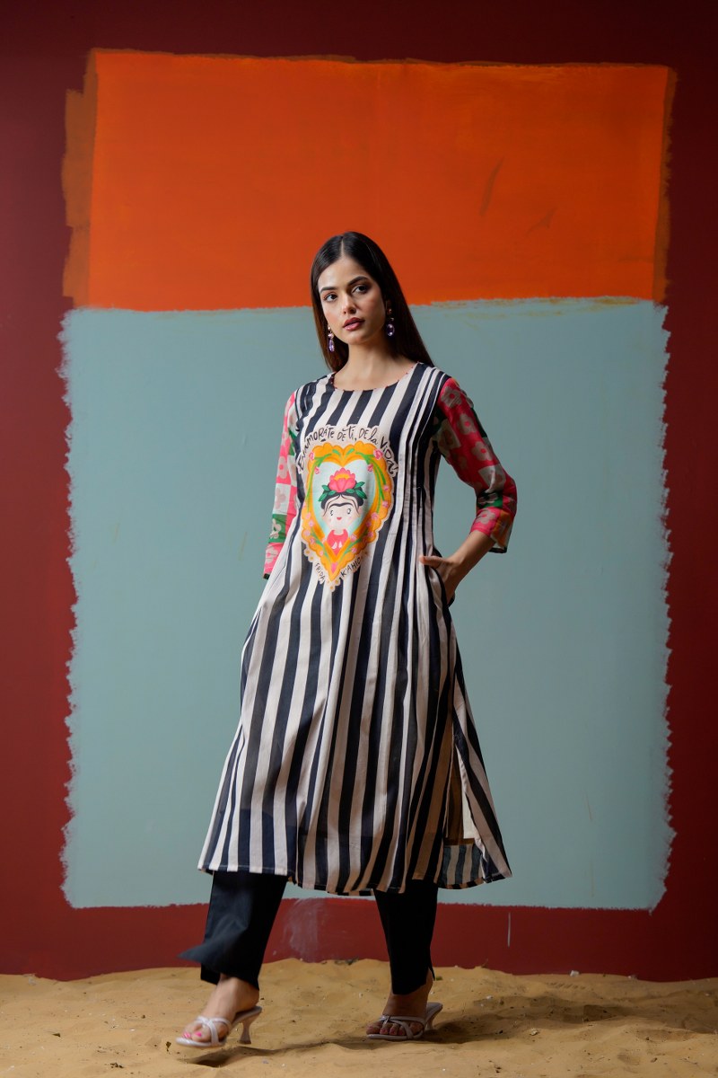 Mal Cotton Kurta Set with Lining