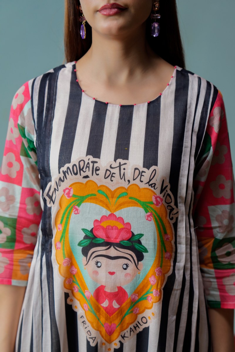 Mal Cotton Kurta Set with Lining