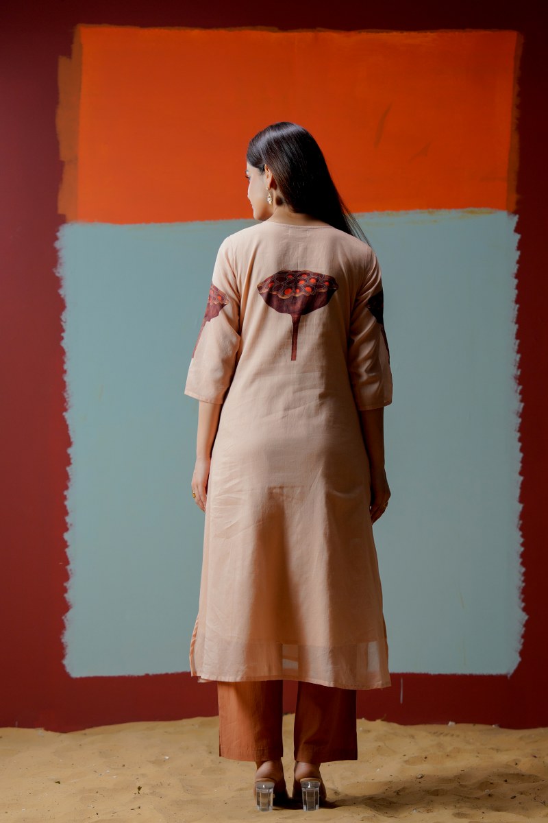 Mal Cotton Printed Kurta with Lining for Women – Stylish & Comfortable