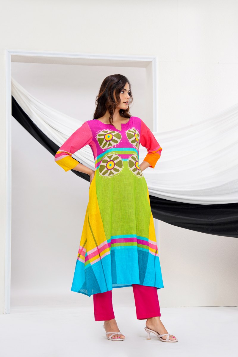 Mal Cotton Printed Kurta set for Women