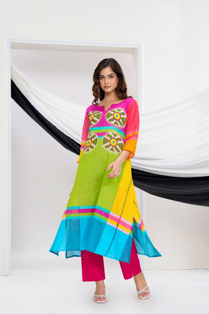 Mal Cotton Printed Kurta set for Women