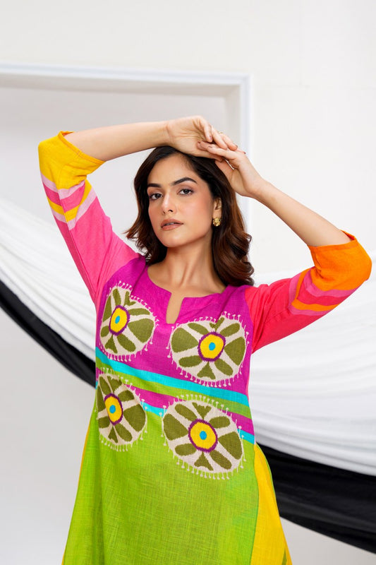 Mal Cotton Printed Kurta set for Women