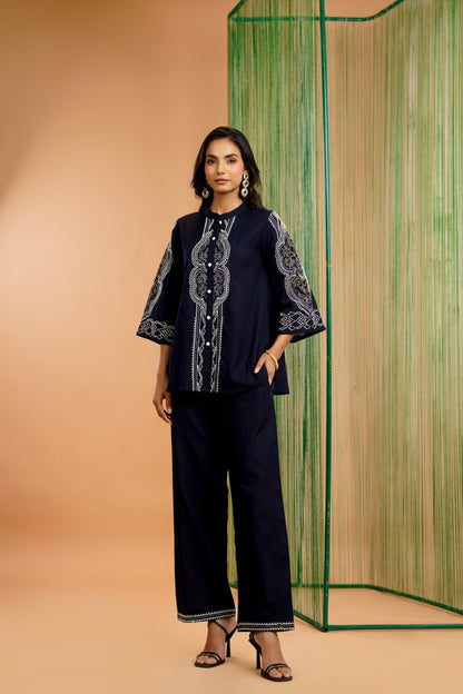 Stylish Embroidered Ethnic Co-Ord Outfit