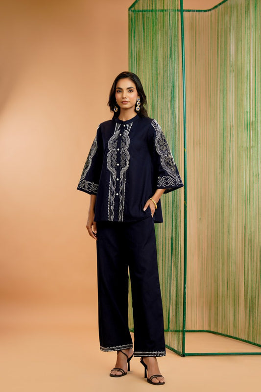 Stylish Embroidered Ethnic Co-Ord Outfit