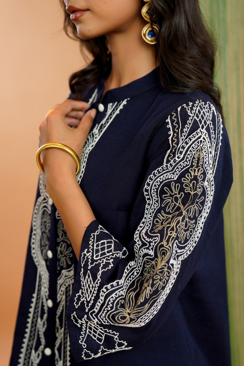 Stylish Embroidered Ethnic Co-Ord Outfit