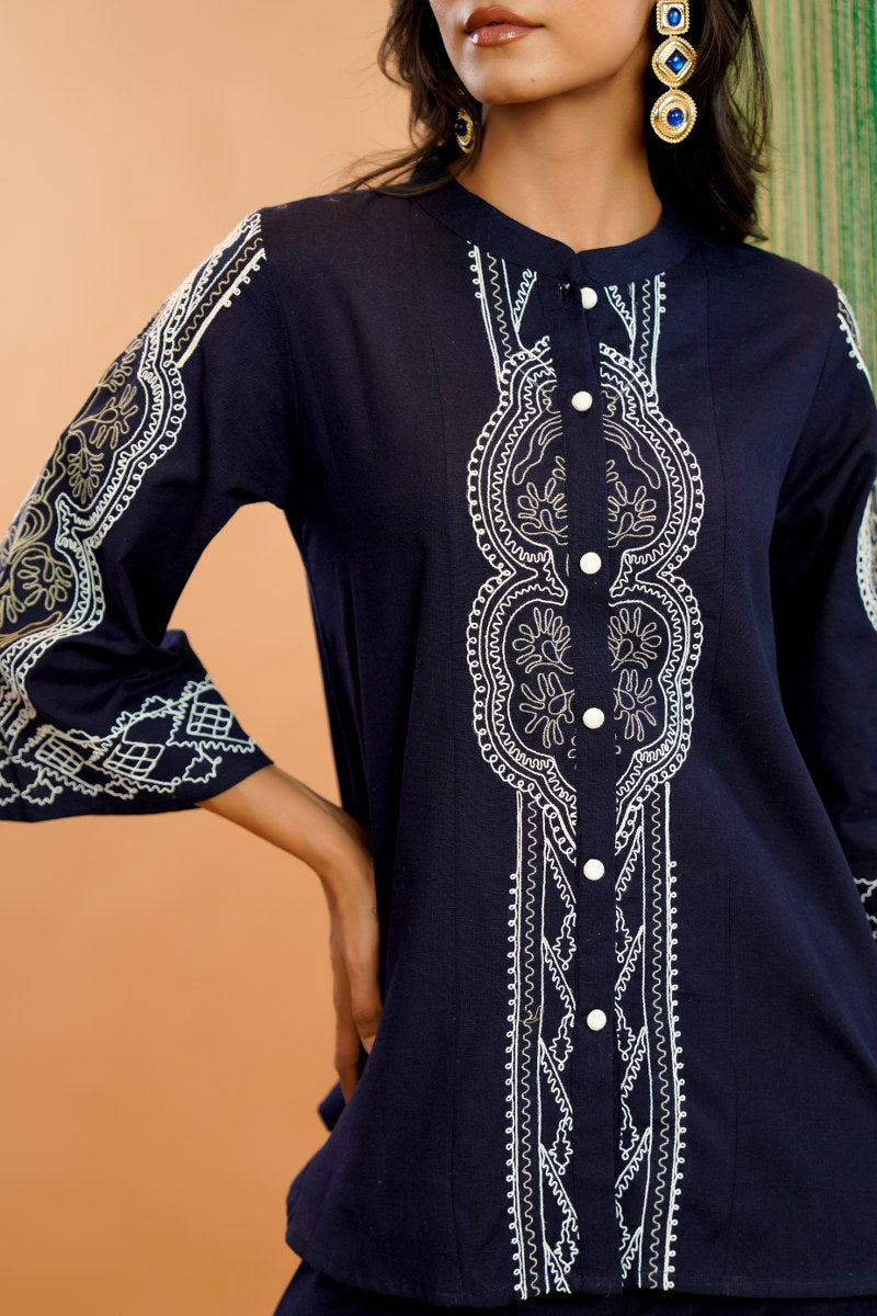 Stylish Embroidered Ethnic Co-Ord Outfit