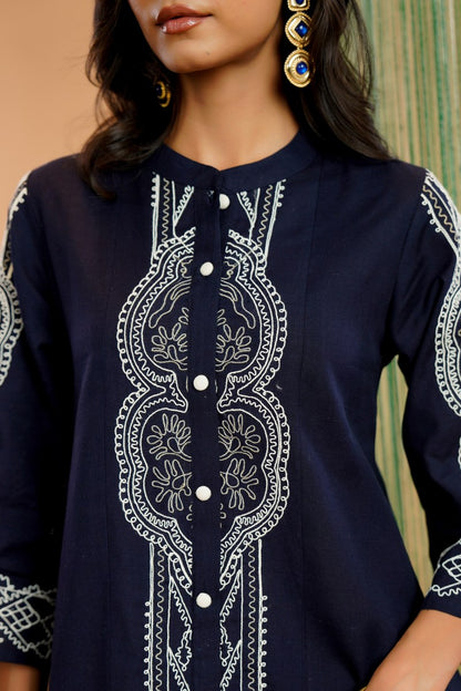 Stylish Embroidered Ethnic Co-Ord Outfit