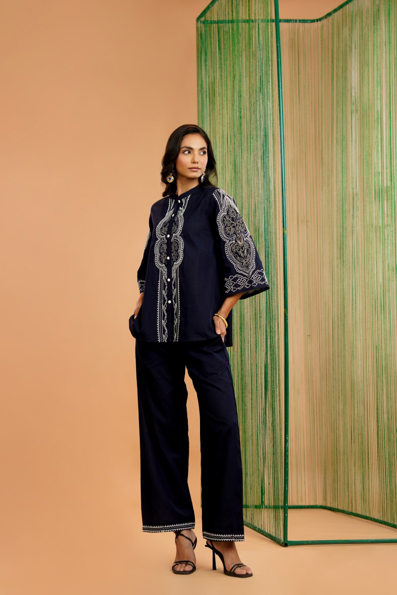 Stylish Embroidered Ethnic Co-Ord Outfit