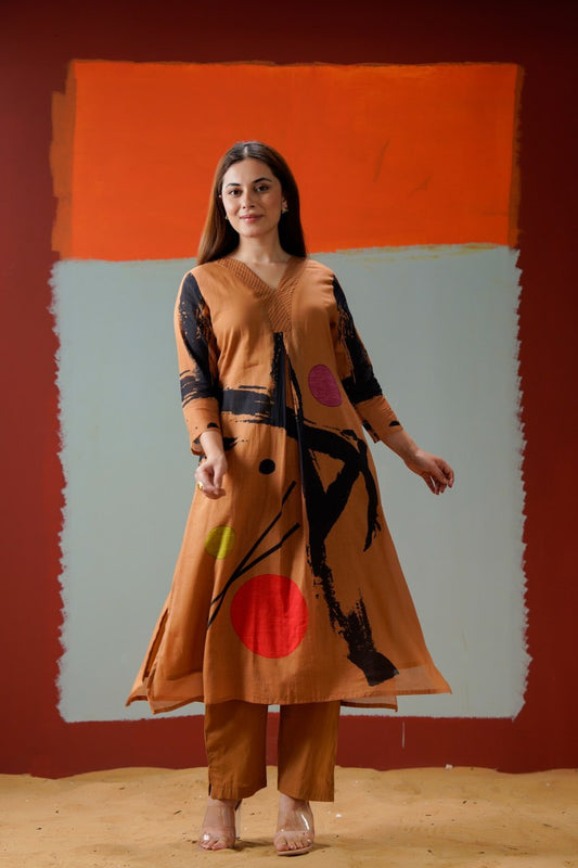 Mal Cotton Printed Kurta Set