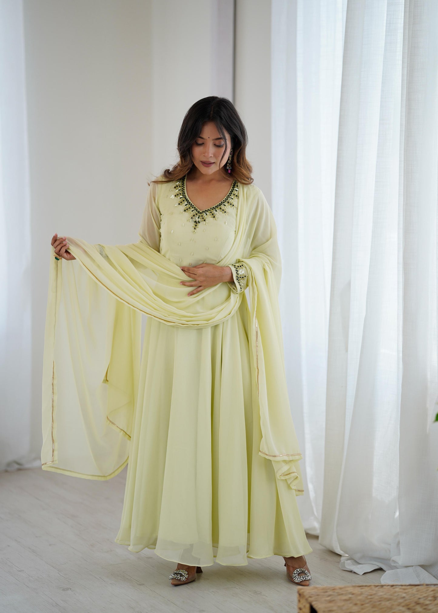 New Party Wear Look Fox Gerorrget Gown