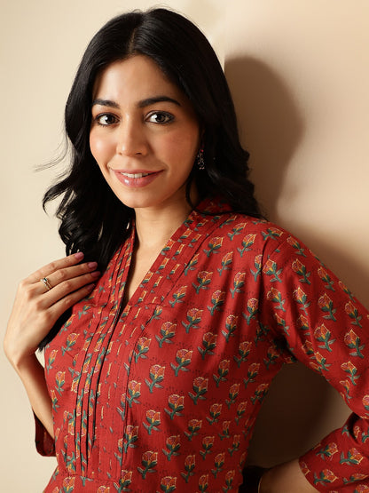 Cotton Kurta with Palazzo Pants