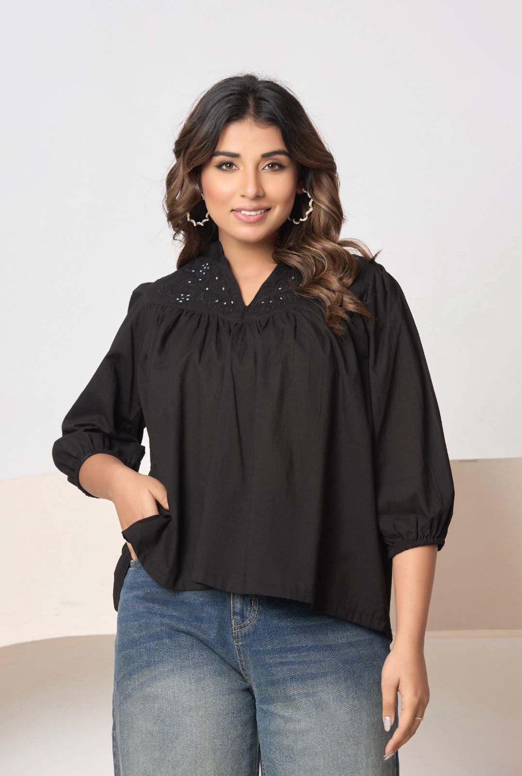 Comfortable  Cotton Tunic Top for Women