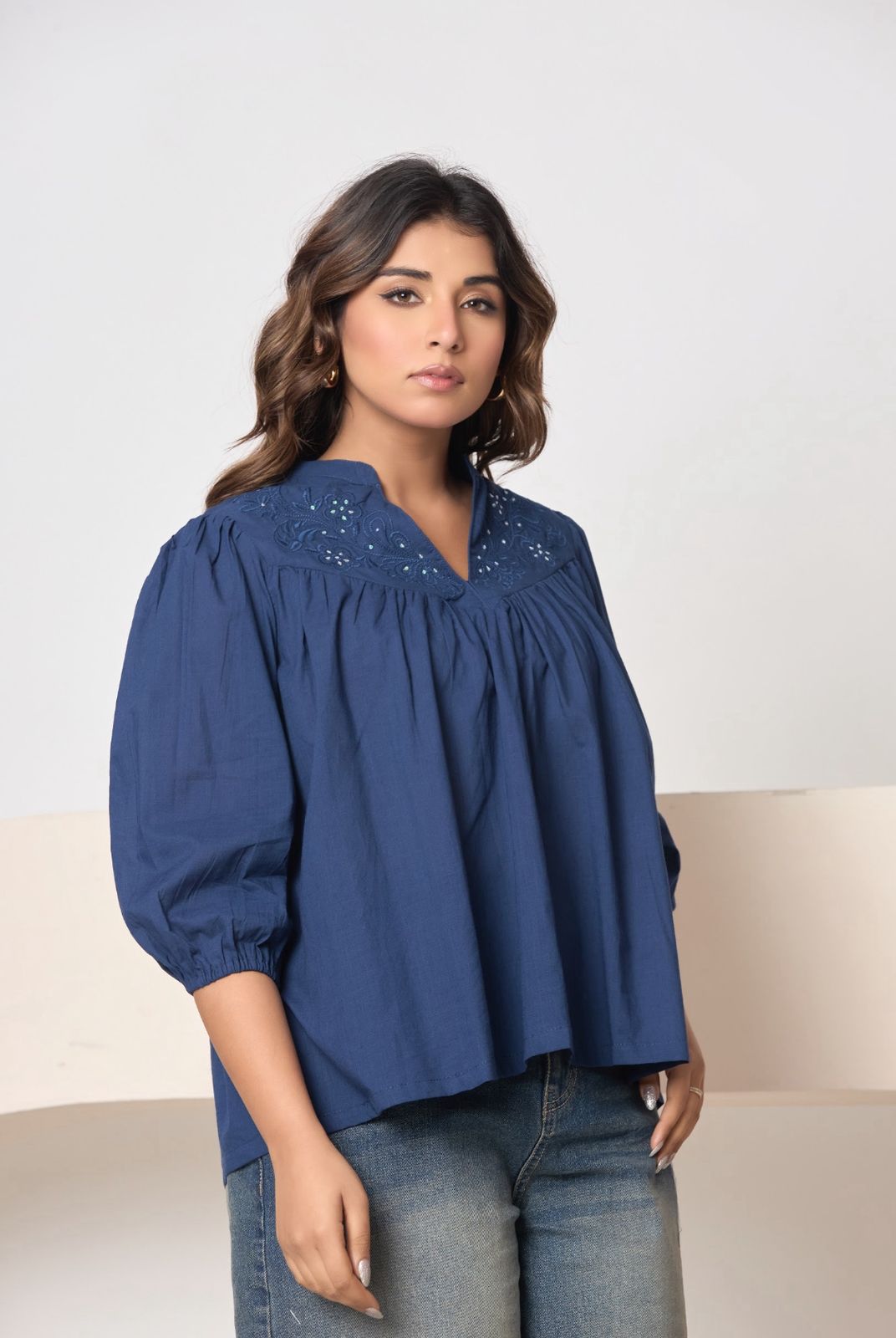 Comfortable  Cotton Tunic Top for Women