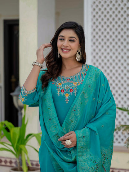 Designer Roman Kurti Set