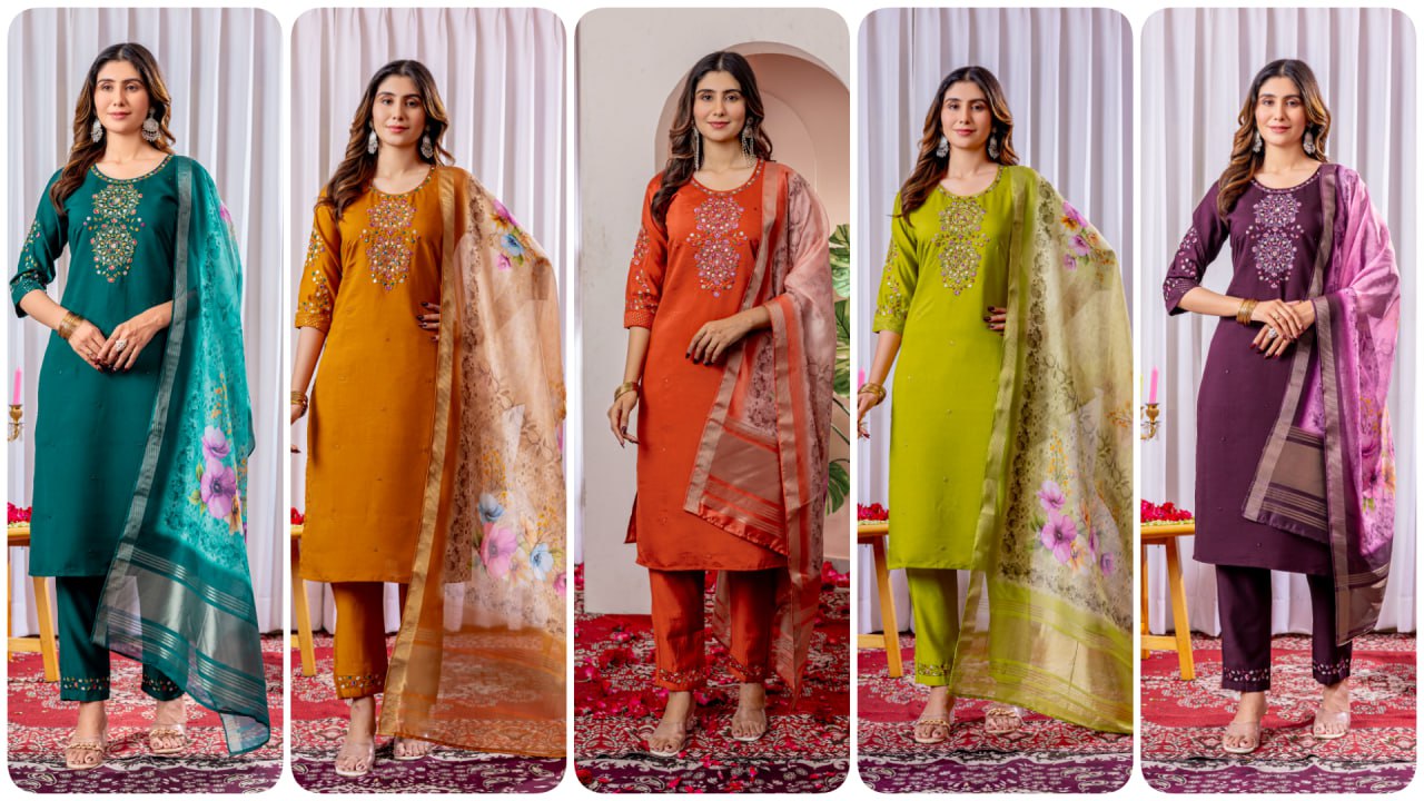 Elegant Straight Kurti Set