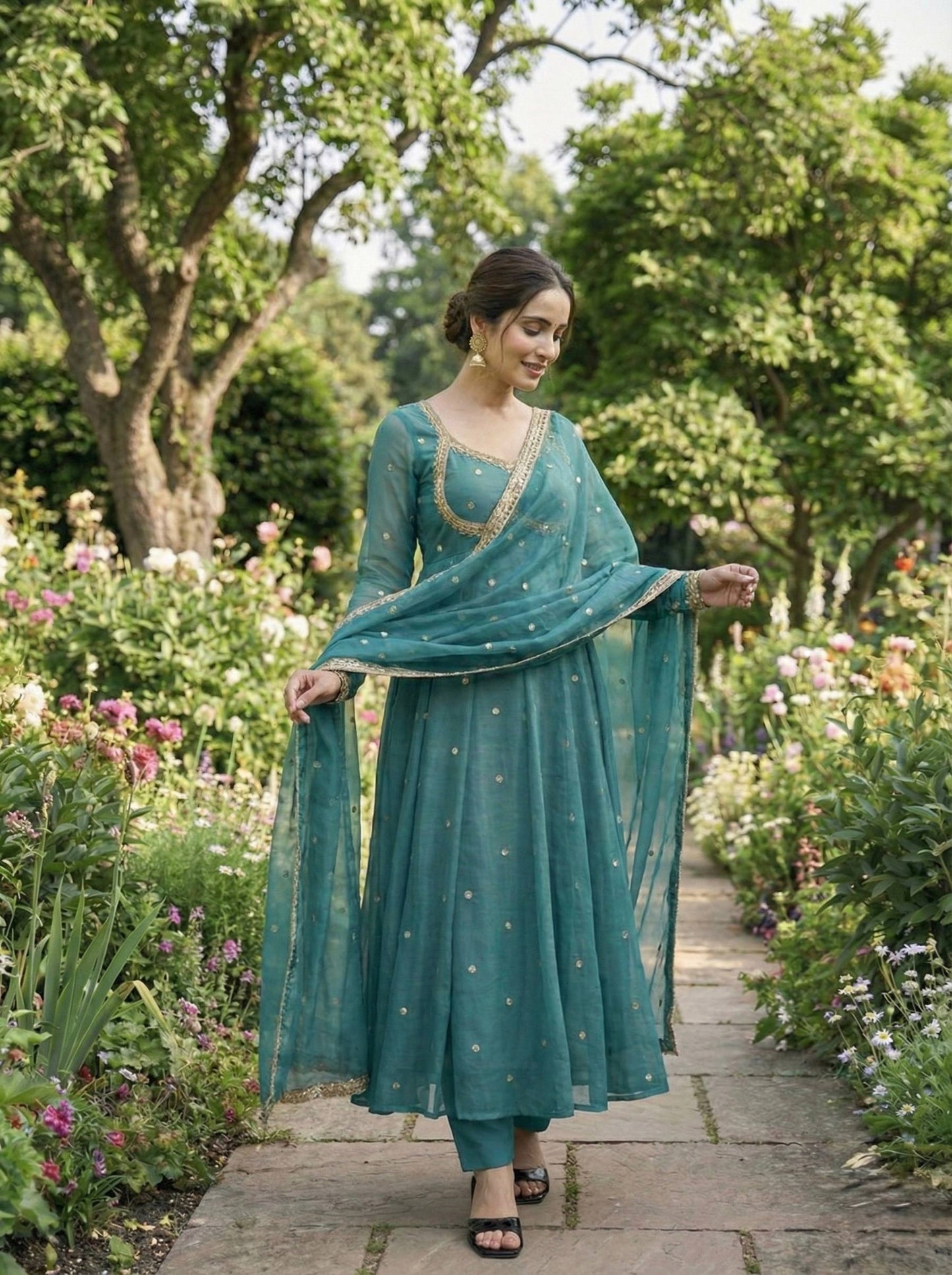 10 new colour anarkali arrival