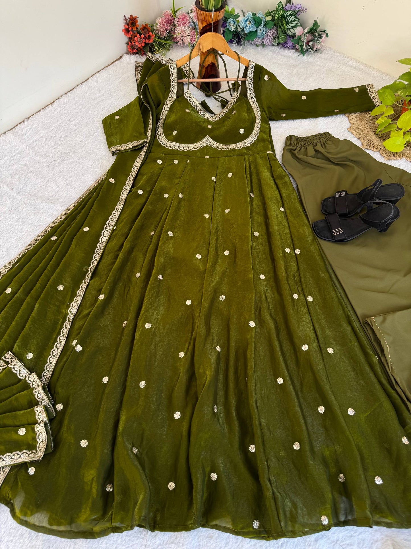 10 new colour anarkali arrival