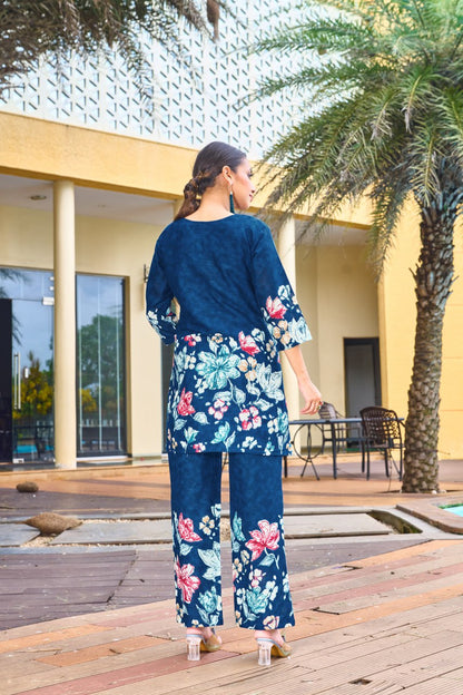 premium floral designer co ord set