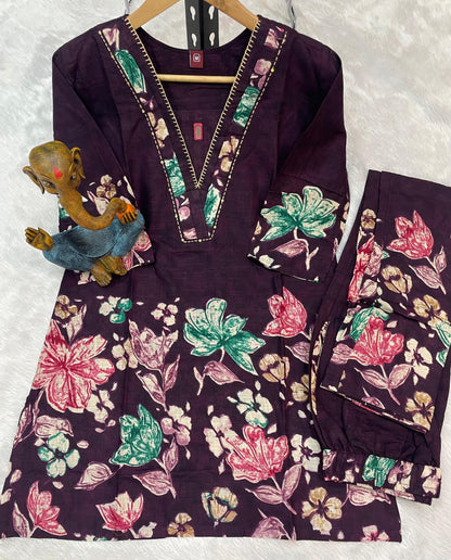 premium floral designer co ord set