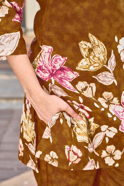 premium floral designer co ord set