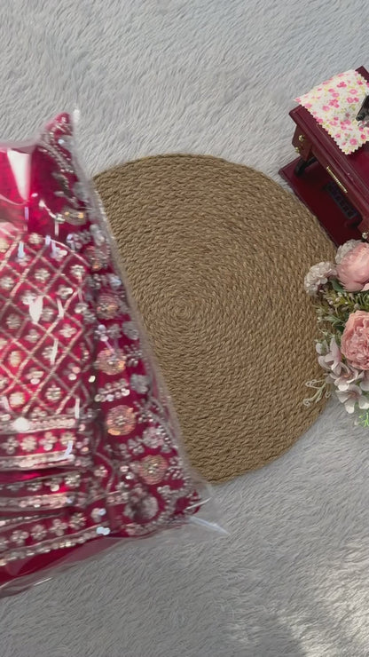 Red designer saree perfect for grand occasions