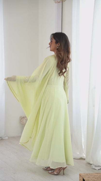 New Party Wear Look Fox Gerorrget Gown