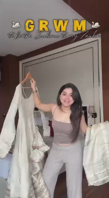 Elegant White Embroidered Anarkali Suit Set with Dupatta