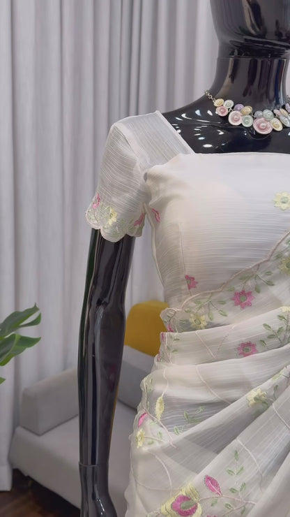 Designer Chiffon Saree – Elegance Redefined